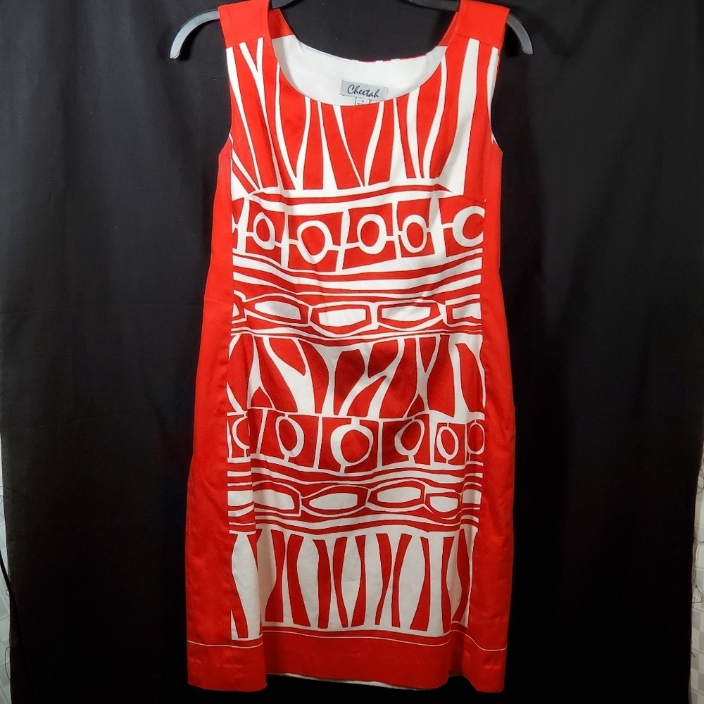 Cheetah Geometric Dress